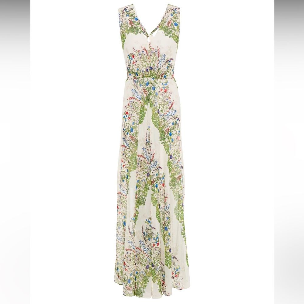 Maje Rascalle Floral Print Maxi Dress 38 NWT